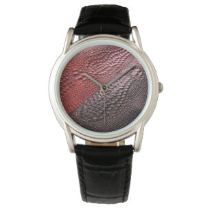 Schlange Skin Texture Armbanduhr