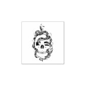 Schlange Skull Gummistempel (Prägung)