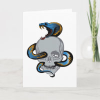 Schlange Skull Skull Tattoo