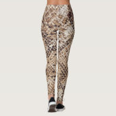 Schlange Snakeskin Druck Leggings (Rückseite)