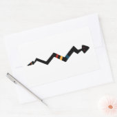 Schlange - Symbol des systemeigenen Amerikanischen Rechteckiger Aufkleber (Umschlag)