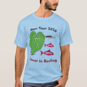 Schlange T - Shirt für das neue Jahr 2025 (Vorderseite)