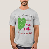 Schlange T - Shirt für das neue Jahr 2025 (Vorderseite)