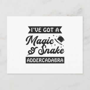 Schlange Tier Lover Reptile Snakers Cobra Haustier Postkarte