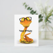 Schlange Typ | Niedliches chinesisches Zodiakzeich Postkarte (Stehend Vorderseite)