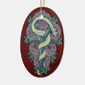 Schlange umhüllt von Katy c. Keramik Ornament (Links)