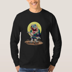 Schlange umwickelte Dinosaurier-Halloween für Jung T-Shirt