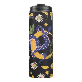 Schlange- und Blumenmärchen Thermosbecher