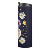 Schlange- und Blumenmärchen Thermosbecher (Nach rechts gedreht)