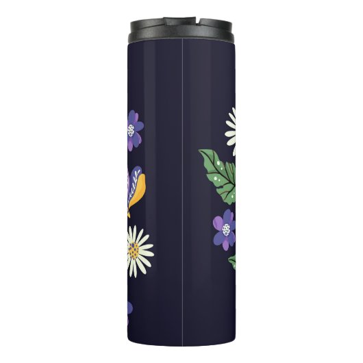 Schlange- und Blumenmärchen Thermosbecher (Rückseite)