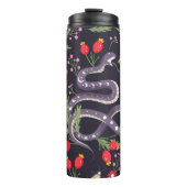 Schlange- und Blumenmärchen Thermosbecher (Vorderseite)