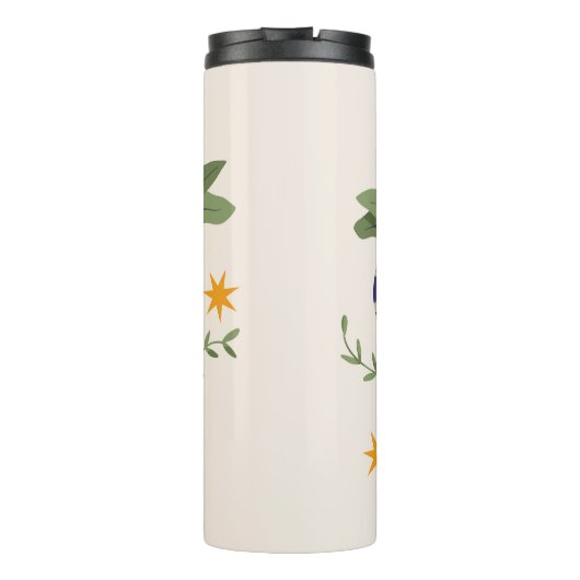 Schlange- und Blumenmärchen Thermosbecher (Rückseite)