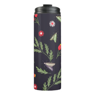 Schlange- und Blumenmärchen Thermosbecher