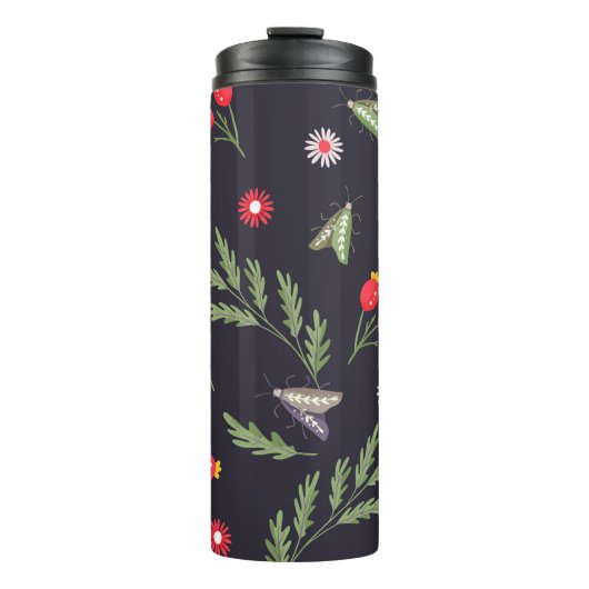 Schlange- und Blumenmärchen Thermosbecher (Vorderseite)