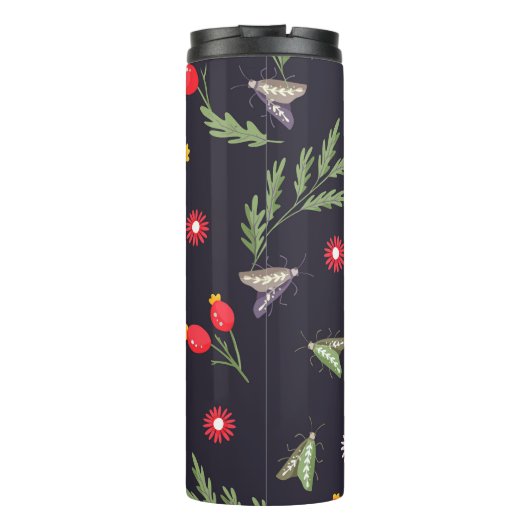 Schlange- und Blumenmärchen Thermosbecher (Rückseite)