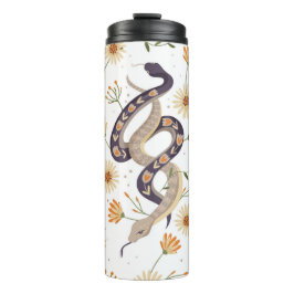 Schlange- und Blumenmärchen Thermosbecher