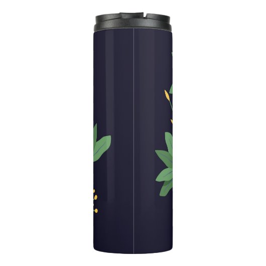 Schlange- und Blumenmärchen Thermosbecher (Rückseite)