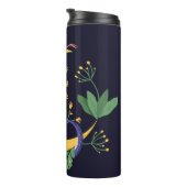 Schlange- und Blumenmärchen Thermosbecher (Nach rechts gedreht)