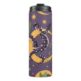 Schlange- und Blumenmärchen Thermosbecher