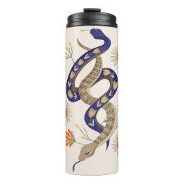 Schlange- und Blumenmärchen Thermosbecher