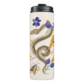 Schlange- und Blumenmärchen Thermosbecher (Vorderseite)