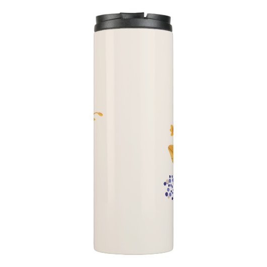 Schlange- und Blumenmärchen Thermosbecher (Rückseite)