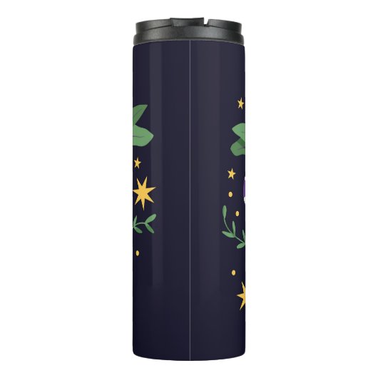 Schlange- und Blumenmärchen Thermosbecher (Rückseite)