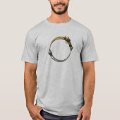 Schlange und Drache Ouroboros T-Shirt (Vorderseite)