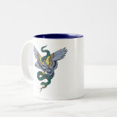 Schlange und Eagle Zweifarbige Tasse (Vorderseite Links)