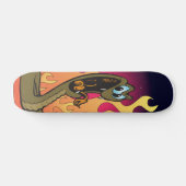 Schlange und Flammen Skateboard (Horizontal)