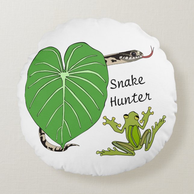 Schlange und Froschwirbel Kissen (Vorderseite)