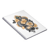 Schlange und Gelbe Rosen Notizblock (Rechte Seite)