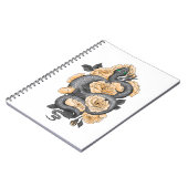 Schlange und Gelbe Rosen Notizblock (Linke Seite)