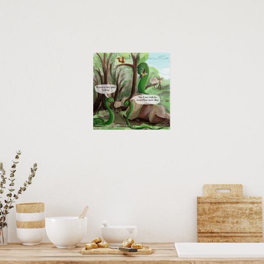 Schlange und Maus Funny Poster (Küche)