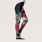 Schlange und Rote Rose Leggings (Rechts)