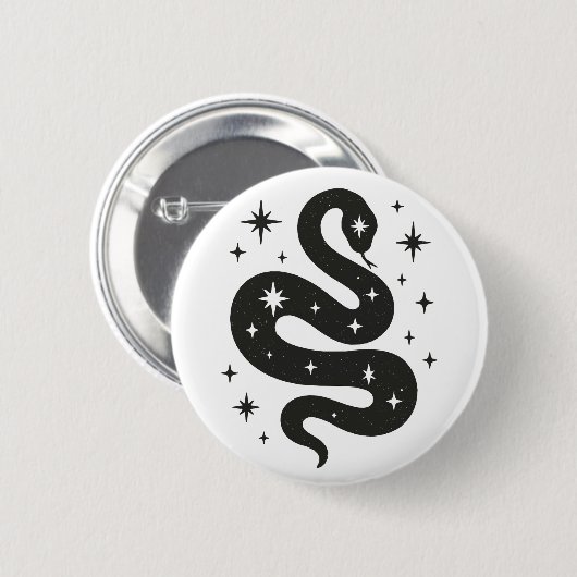 Schlange und Sterne Button (Vorne & Hinten)