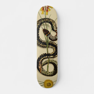 Schlange und Wildblumen aus Sand Skateboard