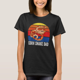 Schlange Vater Daddy Herpetologie Retro Kornnatter T-Shirt