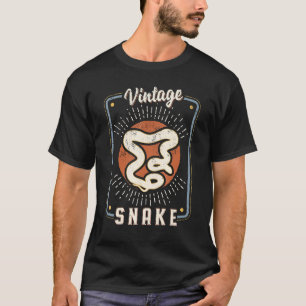 Schlange Vintage Retro Klassische Tierliebe T-Shirt