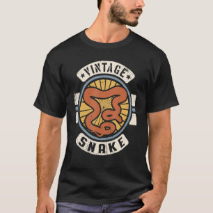 Schlange Vintager Retro-60er 70er Tier T-Shirt