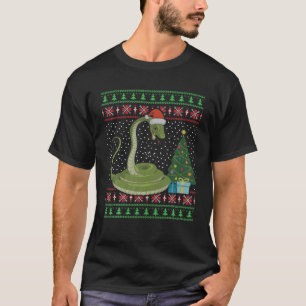 Schlange Weihnachtsbaum Dekoration Ugly Xmas Sweat T-Shirt