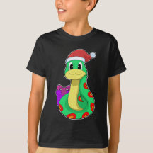 Schlange Weihnachtsfeier Weihnachtsmannmütze
