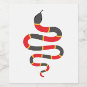 Schlange Weinetikett (Einzelnes Label)