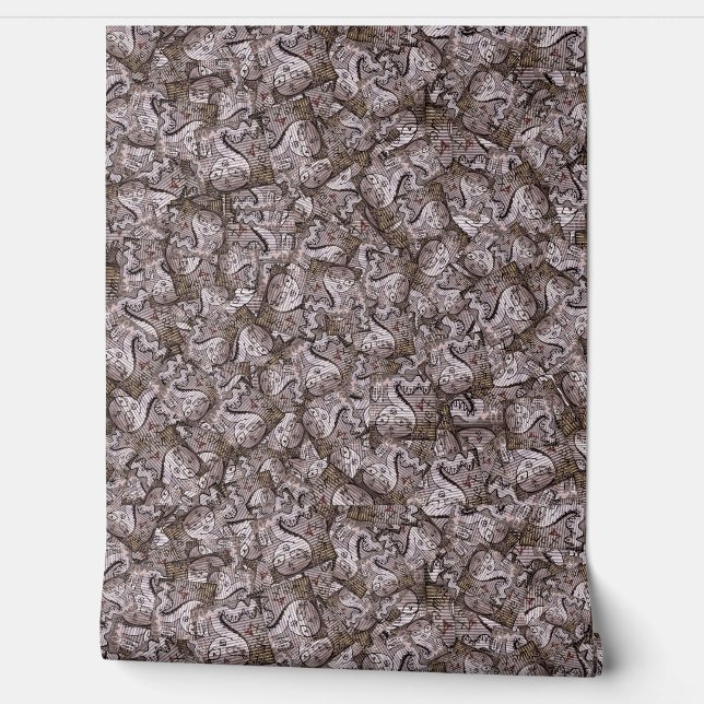 Schlange zeichnend Graffiti-Muster Tapete (Abrollen)