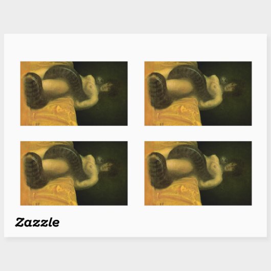 SchlangeGrl Decal (Blatt 4) Rechteckiger Aufkleber (Blatt)