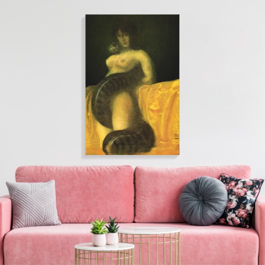 SchlangeGrl Stretched Leinwand Wall Art 16x24 (Insitu (Wohnzimmer))