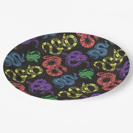 Schlangen!! 2 pappteller (Schrägansicht)