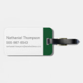 Schlangen-Aquarell Harry Potters | SLYTHERIN™ Gepäckanhänger (Rückseite horizontal)