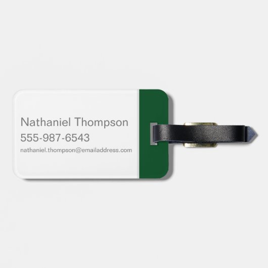 Schlangen-Aquarell Harry Potters | SLYTHERIN™ Gepäckanhänger (Rückseite horizontal)