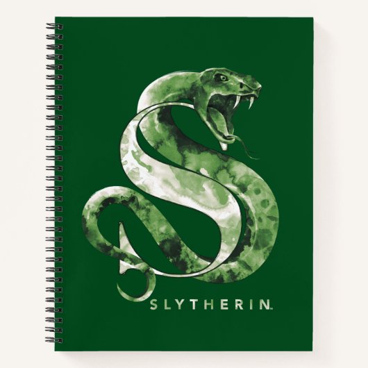Schlangen-Aquarell Harry Potters | SLYTHERIN™ Notizblock (Vorderseite)